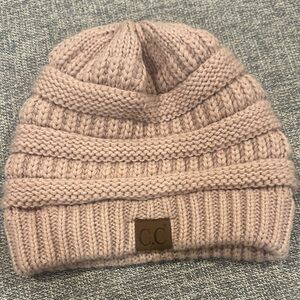 C.C Soft Blush Knit Beanie